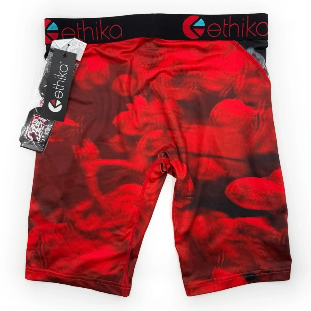 Ethika Piranha Nah Brah Boxer Briefs Mens Size Small Underwear 3D Glasses Fish